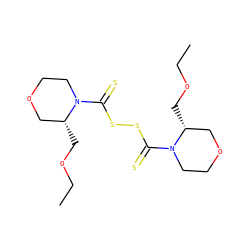 CCOC[C@@H]1COCCN1C(=S)SSC(=S)N1CCOC[C@H]1COCC ZINC001772572188