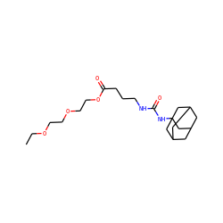 CCOCCOCCOC(=O)CCCNC(=O)NC12CC3CC(CC(C3)C1)C2 ZINC000084688024