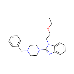 CCOCCn1c(N2CCN(Cc3ccccc3)CC2)nc2ccccc21 ZINC000034593664