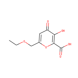CCOCc1cc(=O)c(O)c(C(=O)O)o1 ZINC000026967468