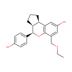CCOCc1cc(O)cc2c1O[C@@H](c1ccc(O)cc1)[C@H]1CCC[C@@H]21 ZINC000006716345