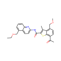 CCOCc1cccc2nc(NC(=O)c3sc4c(C(C)=O)ccc(COC)c4c3C)ccc12 ZINC001772624735