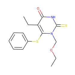 CCOCn1c(Sc2ccccc2)c(CC)c(=O)[nH]c1=S ZINC000013775980