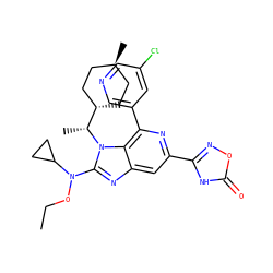 CCON(c1nc2cc(-c3noc(=O)[nH]3)nc(-c3cncc(Cl)c3)c2n1[C@H](C)[C@H]1CC[C@H](C)CC1)C1CC1 ZINC000261192728