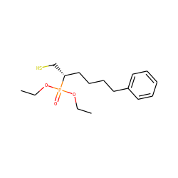 CCOP(=O)(OCC)[C@H](CS)CCCCc1ccccc1 ZINC001772634640