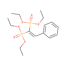 CCOP(=O)(OCC)C(=Cc1ccccc1)P(=O)(OCC)OCC ZINC000001720919