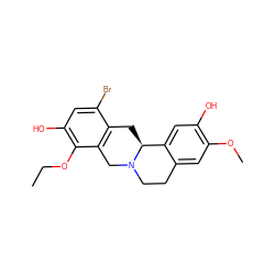 CCOc1c(O)cc(Br)c2c1CN1CCc3cc(OC)c(O)cc3[C@@H]1C2 ZINC001772608506