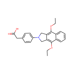 CCOc1c2c(c(OCC)c3ccccc13)CN(c1ccc(CC(=O)O)cc1)C2 ZINC000147682528
