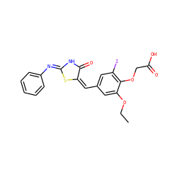 CCOc1cc(/C=C2/S/C(=N\c3ccccc3)NC2=O)cc(I)c1OCC(=O)O ZINC000002101024