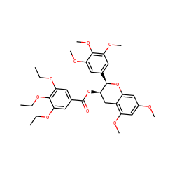 CCOc1cc(C(=O)O[C@@H]2Cc3c(OC)cc(OC)cc3O[C@@H]2c2cc(OC)c(OC)c(OC)c2)cc(OCC)c1OCC ZINC000200350279