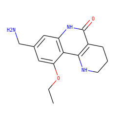 CCOc1cc(CN)cc2[nH]c(=O)c3c(c12)NCCC3 ZINC000118734999