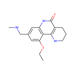 CCOc1cc(CNC)cc2[nH]c(=O)c3c(c12)NCCC3 ZINC000118733823