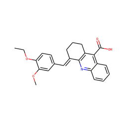 CCOc1ccc(/C=C2\CCCc3c2nc2ccccc2c3C(=O)O)cc1OC ZINC000006338732
