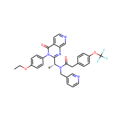 CCOc1ccc(-n2c([C@@H](C)N(Cc3cccnc3)C(=O)Cc3ccc(OC(F)(F)F)cc3)nc3cnccc3c2=O)cc1 ZINC000028707858