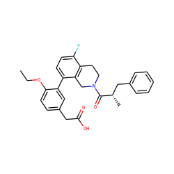 CCOc1ccc(CC(=O)O)cc1-c1ccc(F)c2c1CN(C(=O)[C@@H](C)Cc1ccccc1)CC2 ZINC000144038591