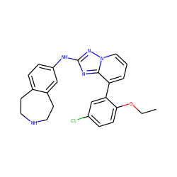 CCOc1ccc(Cl)cc1-c1cccn2nc(Nc3ccc4c(c3)CCNCC4)nc12 ZINC000096169813