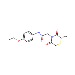 CCOc1ccc(NC(=O)CN2C(=O)CS[C@@H](C)C2=O)cc1 ZINC000002711154