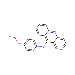 CCOc1ccc(Nc2c3ccccc3nc3ccccc23)cc1 ZINC000003953472