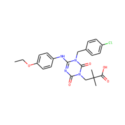 CCOc1ccc(Nc2nc(=O)n(CC(C)(C)C(=O)O)c(=O)n2Cc2ccc(Cl)cc2)cc1 ZINC000200504957