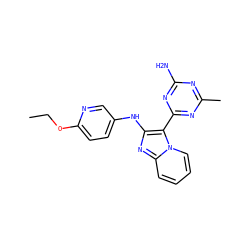 CCOc1ccc(Nc2nc3ccccn3c2-c2nc(C)nc(N)n2)cn1 ZINC000114520174