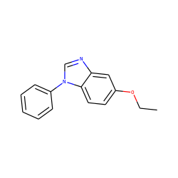 CCOc1ccc2c(c1)ncn2-c1ccccc1 ZINC000003815792