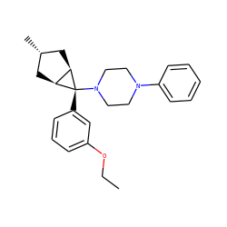CCOc1cccc([C@@]2(N3CCN(c4ccccc4)CC3)[C@H]3C[C@H](C)C[C@H]32)c1 ZINC000101511240