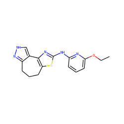 CCOc1cccc(Nc2nc3c(s2)CCCc2n[nH]cc2-3)n1 ZINC000072119006