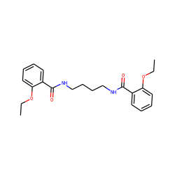 CCOc1ccccc1C(=O)NCCCCNC(=O)c1ccccc1OCC ZINC000004628798