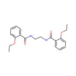 CCOc1ccccc1C(=O)NCCNC(=O)c1ccccc1OCC ZINC000002114646