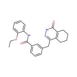 CCOc1ccccc1NC(=O)c1cccc(Cc2n[nH]c(=O)c3c2CCCC3)c1 ZINC000167825393