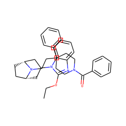 CCOc1nc2ccccc2n1C1C[C@@H]2CC[C@H](C1)N2CCC1(c2ccccc2)CCN(C(=O)c2ccccc2)CC1 ZINC000071296032