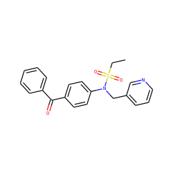 CCS(=O)(=O)N(Cc1cccnc1)c1ccc(C(=O)c2ccccc2)cc1 ZINC000026839712