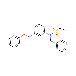 CCS(=O)(=O)N(Cc1cccnc1)c1cccc(COc2ccccc2)c1 ZINC000026836410