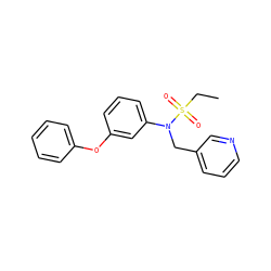 CCS(=O)(=O)N(Cc1cccnc1)c1cccc(Oc2ccccc2)c1 ZINC000026828704