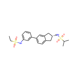 CCS(=O)(=O)Nc1cccc(-c2ccc3c(c2)C[C@H](NS(=O)(=O)C(C)C)C3)c1 ZINC000035933592