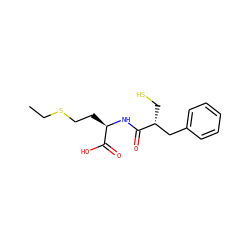 CCSCC[C@@H](NC(=O)[C@H](CS)Cc1ccccc1)C(=O)O ZINC000026494854