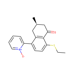 CCSc1ccc(-c2cccc[n+]2[O-])c2c1C(=O)C[C@H](C)C2 ZINC000026735440