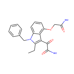 CCc1c(C(=O)C(N)=O)c2c(OCC(N)=O)cccc2n1Cc1ccccc1 ZINC000013445764