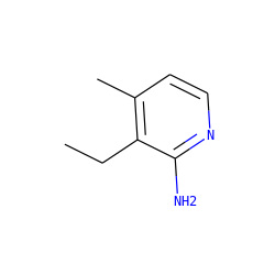 CCc1c(C)ccnc1N ZINC000026144132