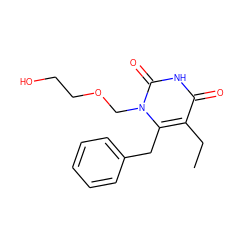 CCc1c(Cc2ccccc2)n(COCCO)c(=O)[nH]c1=O ZINC000001554726
