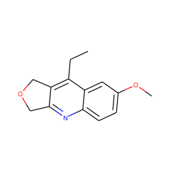 CCc1c2c(nc3ccc(OC)cc13)COC2 ZINC000007991685