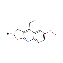 CCc1c2c(nc3ccc(OC)cc13)O[C@H](C)C2 ZINC000007991701