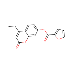 CCc1cc(=O)oc2cc(OC(=O)c3ccco3)ccc12 ZINC000000317748
