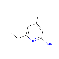 CCc1cc(C)cc(N)n1 ZINC000000021813
