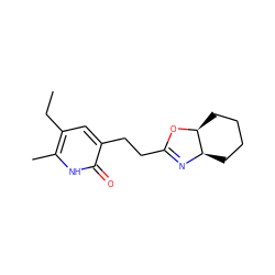 CCc1cc(CCC2=N[C@@H]3CCCC[C@@H]3O2)c(=O)[nH]c1C ZINC000028088105