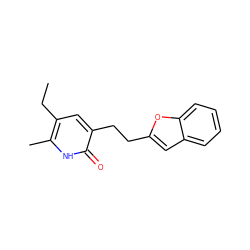 CCc1cc(CCc2cc3ccccc3o2)c(=O)[nH]c1C ZINC000005886992