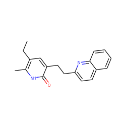 CCc1cc(CCc2ccc3ccccc3n2)c(=O)[nH]c1C ZINC000005847347