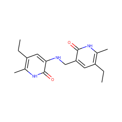 CCc1cc(CNc2cc(CC)c(C)[nH]c2=O)c(=O)[nH]c1C ZINC000005887091
