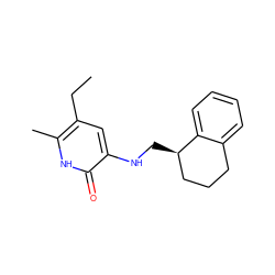 CCc1cc(NC[C@@H]2CCCc3ccccc32)c(=O)[nH]c1C ZINC000012354029