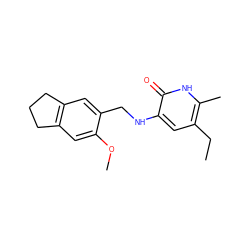 CCc1cc(NCc2cc3c(cc2OC)CCC3)c(=O)[nH]c1C ZINC000005887199
